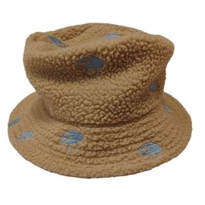 David and Young fuzzy Mushroom embroidered unisex bucket hat